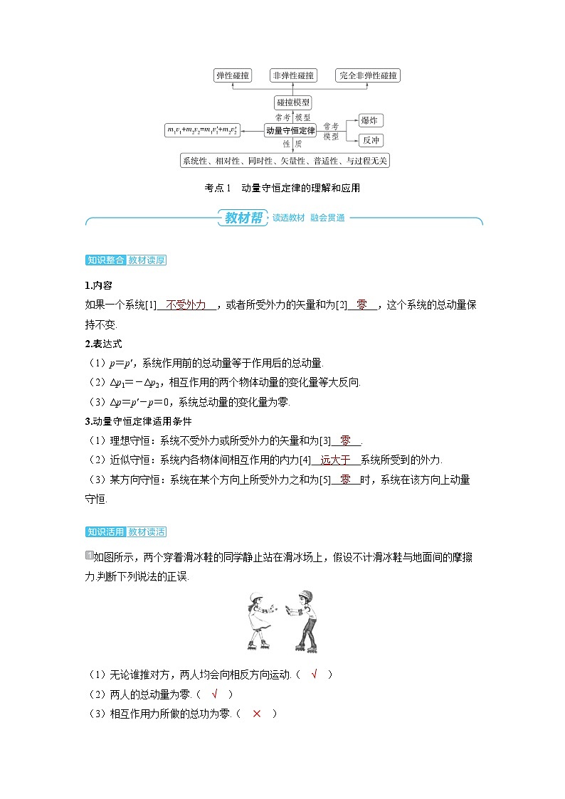 2025年高考物理一轮复习讲义学案 第七章　动量守恒定律 第二讲　动量守恒定律及应用第2页