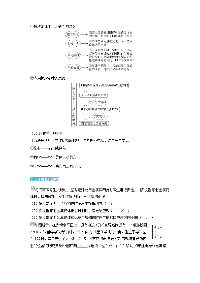 2025年高考物理一轮复习讲义学案 第十二章　电磁感应 第一讲　电磁感应现象　楞次定律第3页