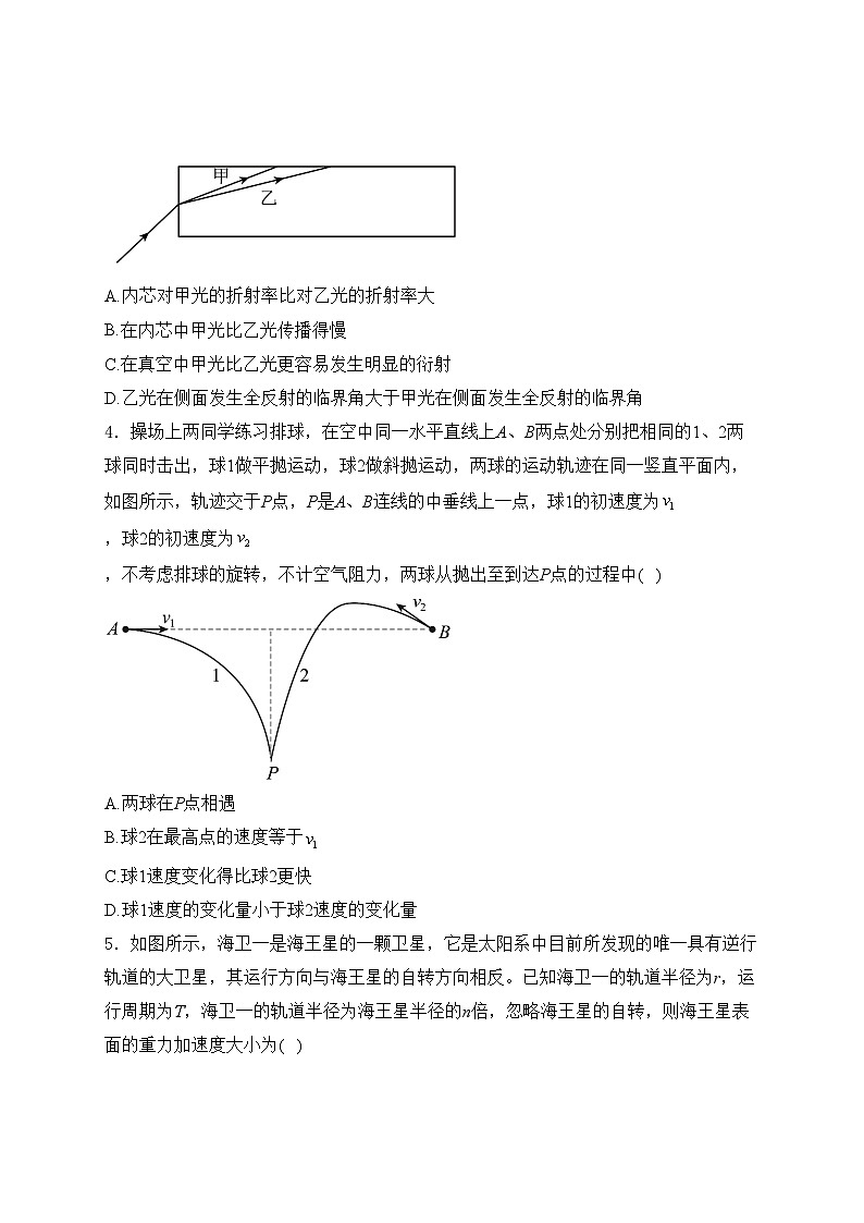 河北省邯郸市2023-2024学年高二下学期期末考试物理试卷(含答案)第2页