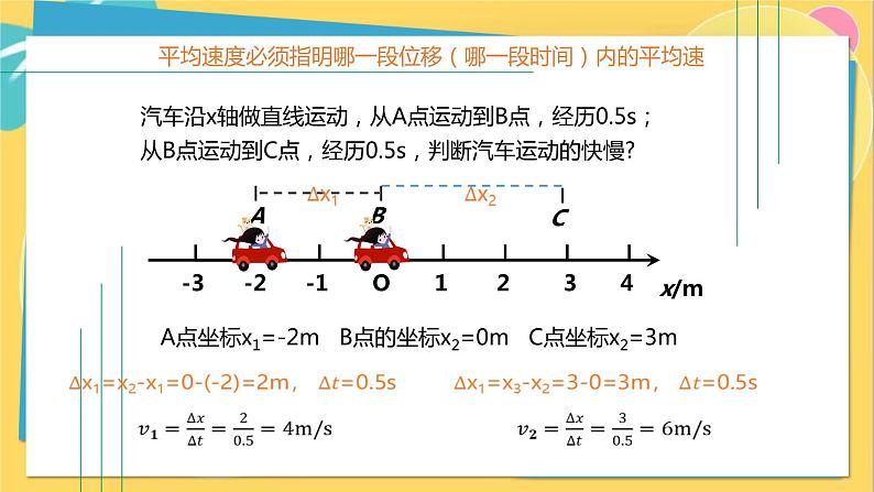 高中鲁科物理必修第一册 1.3 速度  PPT第7页