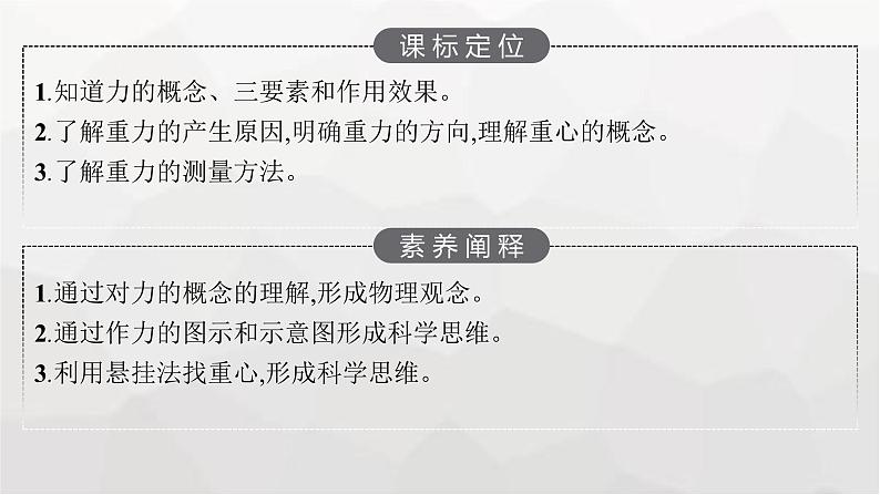 教科版高中物理必修第一册第3章相互作用第1节力重力课件第3页