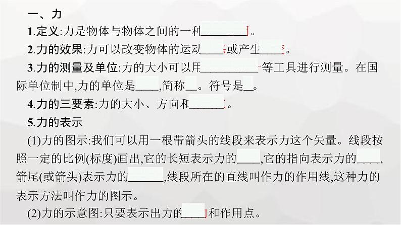 教科版高中物理必修第一册第3章相互作用第1节力重力课件第5页