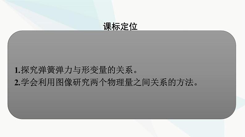 人教版高中物理必修第一册第3章相互作用——力1第2课时实验：探究弹簧弹力与形变量的关系课件第3页