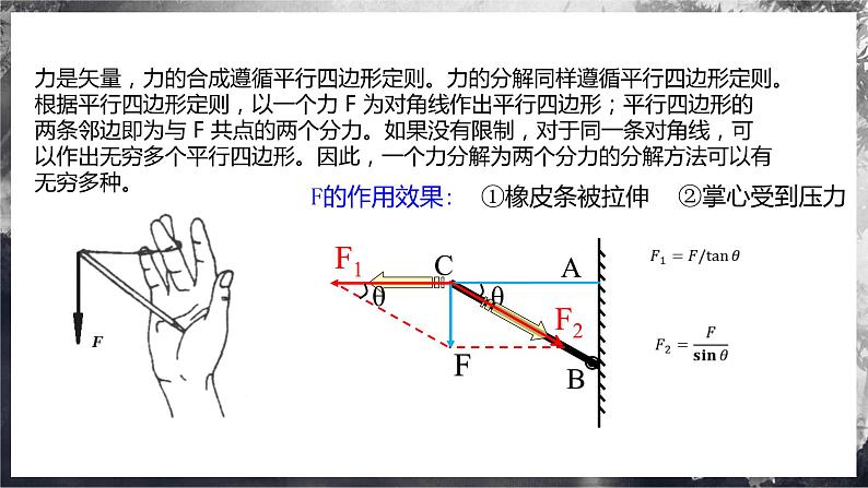 【沪科版】物理必修一  3.3力的分解（课件+练习）07