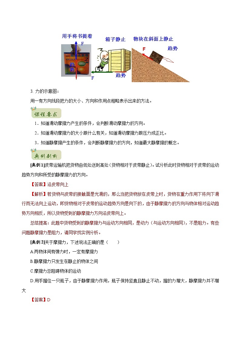 初升高物理衔接讲义    10 摩擦力（教师版+学生版）03