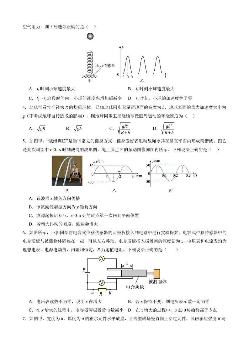 物理（新八省专用）（考试版）第2页