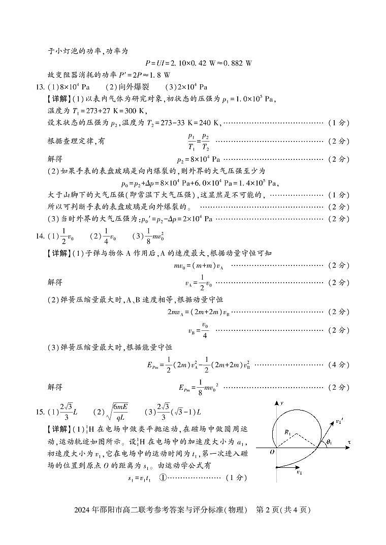 湖南省邵阳市邵东市2023-2024学年高二下学期7月期末联考物理试题02