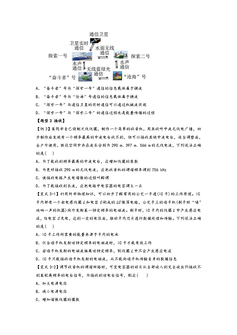 高二物理专题特训(人教版2019选择性必修第二册)专题4.3无线电波的发射和接收(原卷版+解析)第3页