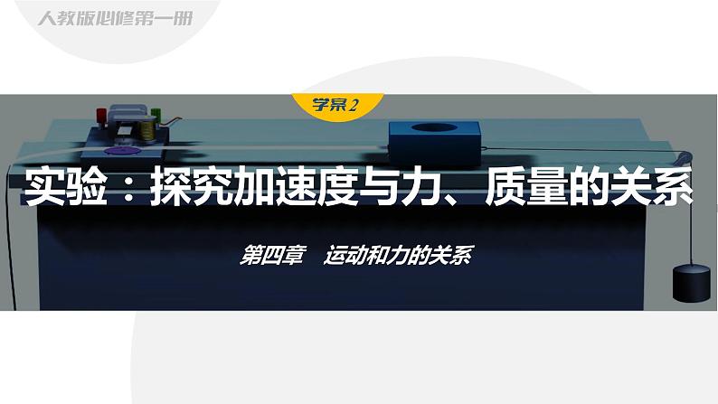 学案2　实验：探究加速度与力、质量的关系第1页