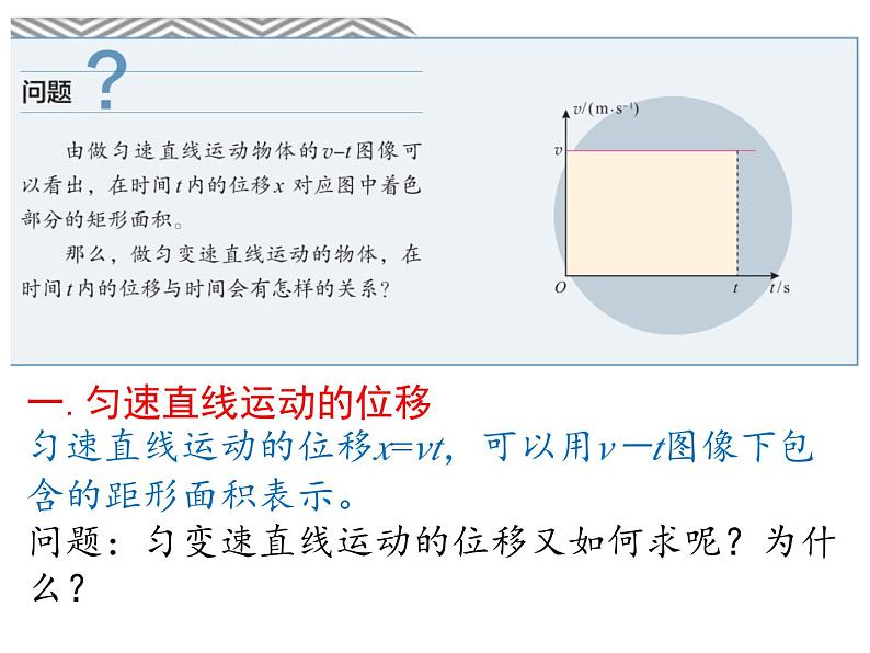 人教版物理2019必修第一册2-03匀变速直线运动的位移与时间的关系课件02