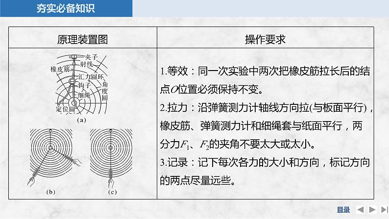 2025年高考物理二轮复习第二章　相互作用 实验三　探究两个互成角度的力的合成规律课件+讲义（教师+学生）+跟踪练习04