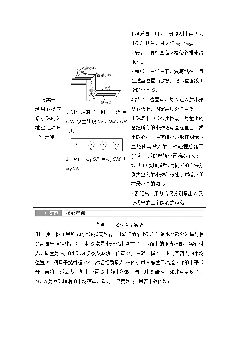 2025年高考物理二轮复习第六章　动量守恒定律 实验八　验证动量守恒定律课件+讲义（教师+学生）+跟踪练习02