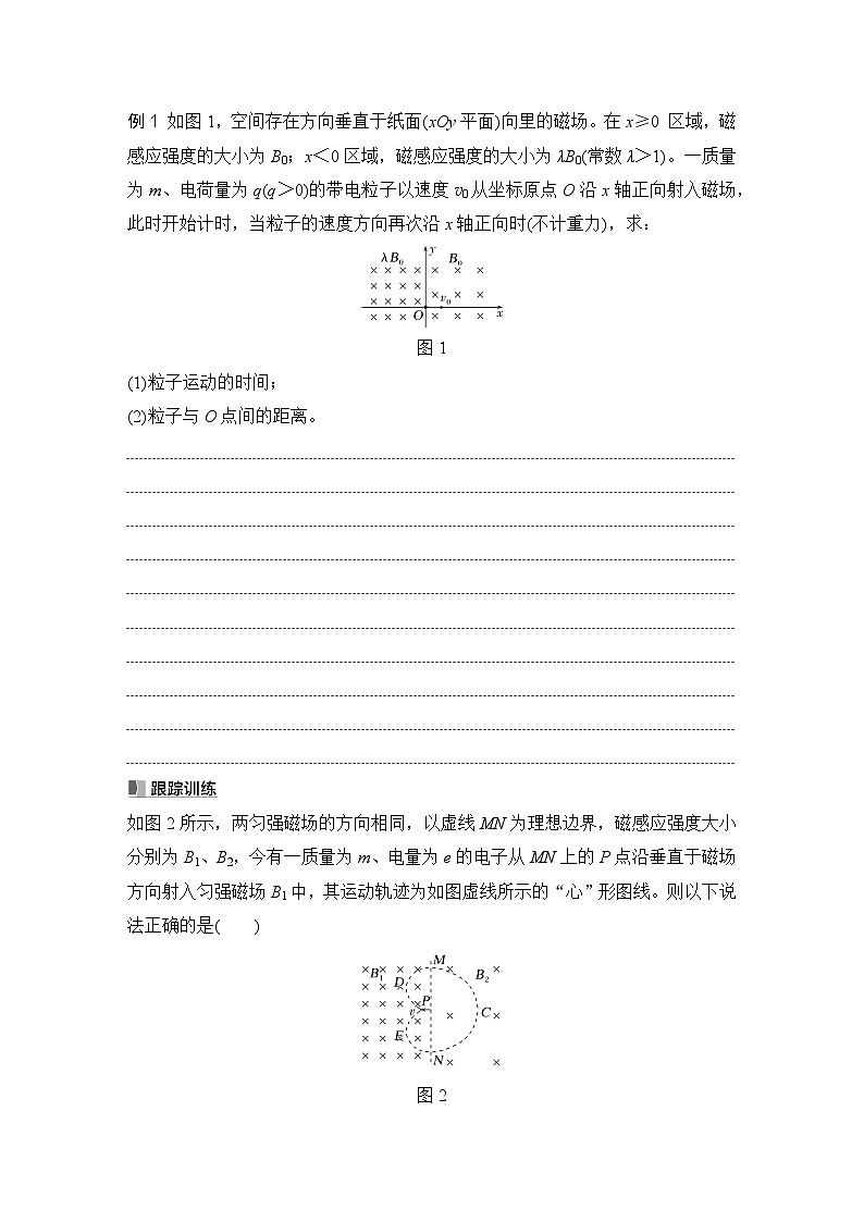 2025年高考物理二轮复习第十章　磁场 专题强化二十　带电粒子在组合场中的运动课件+讲义（教师+学生）+跟踪练习02