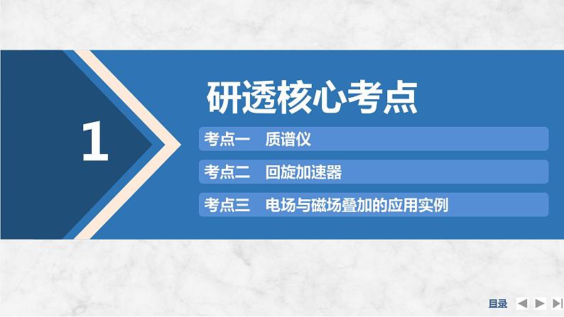 2025年高考物理二轮复习第十章　磁场 专题强化十九　洛伦兹力与现代科技课件+讲义（教师+学生）+跟踪练习04