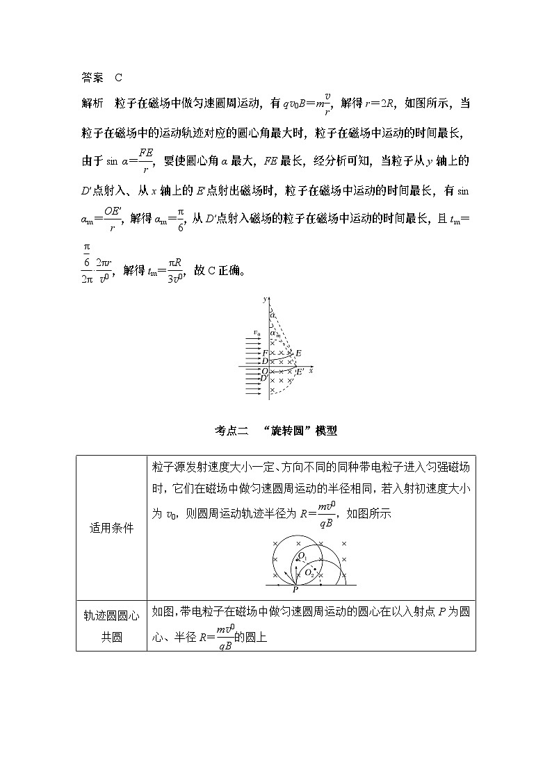 2025年高考物理二轮复习第十章　磁场 专题强化十八　动态圆课件+讲义（教师+学生）+跟踪练习02