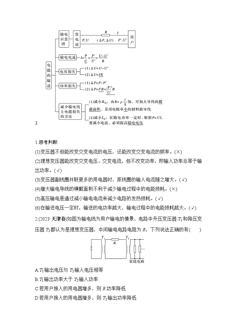 第十二章　交变电流　电磁振荡与电磁波　传感器 第2讲　变压器　电能的输送-教师讲义第2页