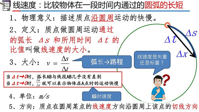 高中物理人教版2019必修第二册6-1圆周运动精品课件05