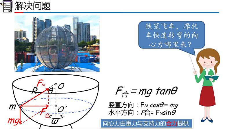 2023-2024学年高一物理人教版2019必修第二册同步课件  6.4 生活中的圆周运动第6页