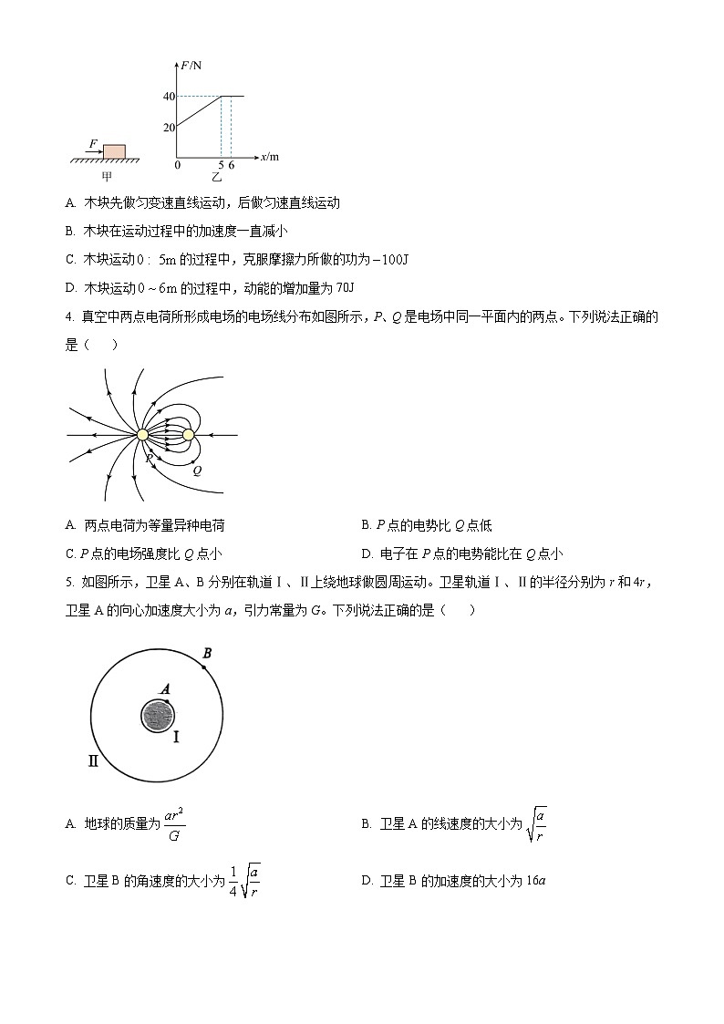 山东省枣庄市2023-2024学年高一下学期7月期末考试物理试卷（Word版附解析）第2页