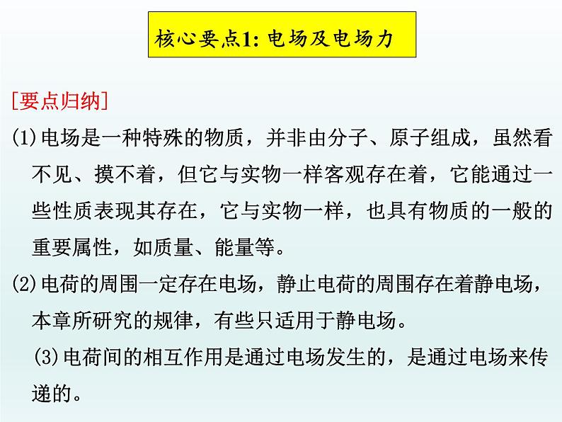 高中物理人教版2019必修第三册9-3电场 电场强度习题课精品课件第2页