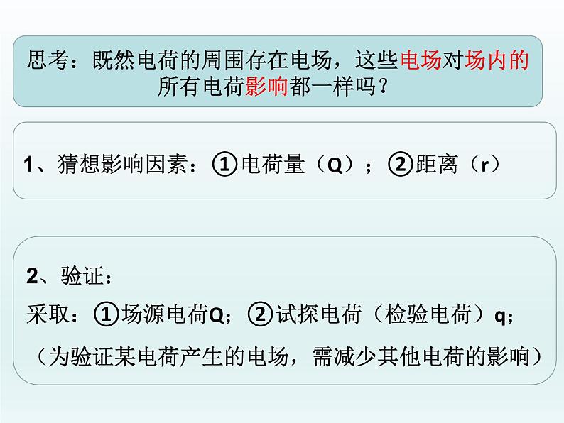 高中物理人教版2019必修第三册9-3电场 电场强度（第1课时）精品课件2第7页