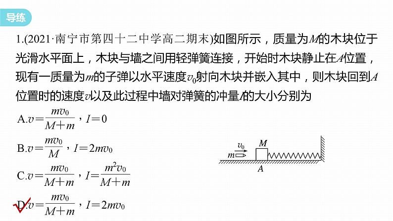 第一章　动量守恒定律 　章末复习与专题  课件（4份打包）-高中物理选择性必修1（人教版2019）06