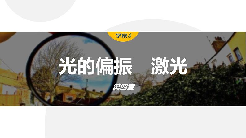 4.6　光的偏振　激光  课件-高中物理选择性必修1（人教版2019）01