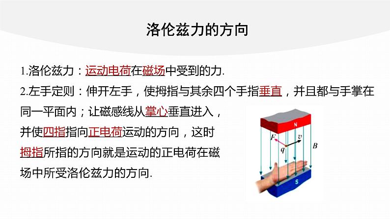 1.2  磁场对运动电荷的作用力   课件  高中物理选择性必修二（人教版2019）06