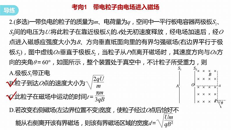 第一章　安培力与洛伦兹力　章末复习与专题  课件（7份打包）高中物理选择性必修二（人教版2019）08