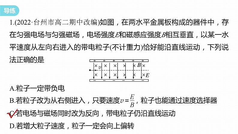 第一章　安培力与洛伦兹力　章末复习与专题  课件（7份打包）高中物理选择性必修二（人教版2019）06