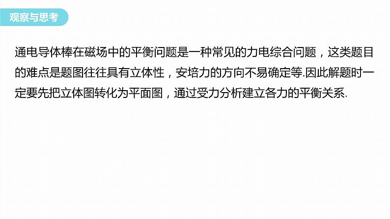 第一章　安培力与洛伦兹力　章末复习与专题  课件（7份打包）高中物理选择性必修二（人教版2019）04