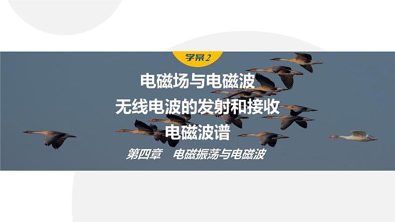 4.2-4　电磁场与电磁波　无线电波的发射和接收　电磁波谱  课件  高中物理选择性必修二（人教版2019）第1页