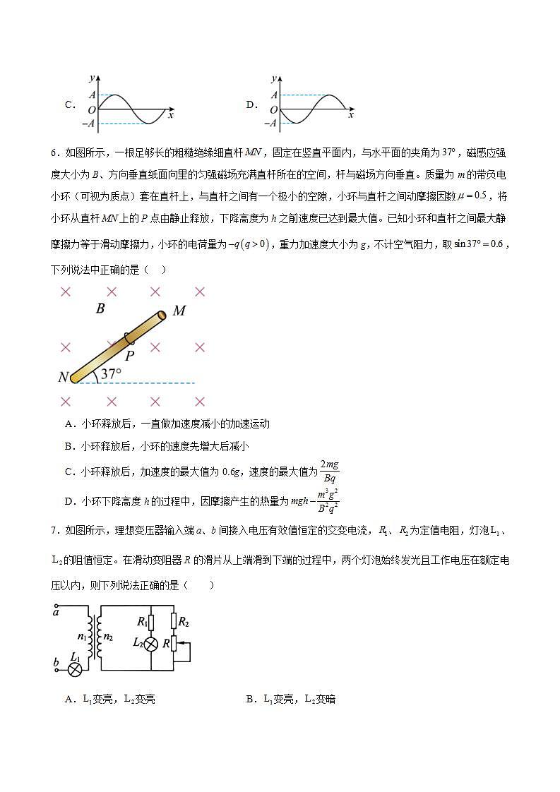 2024届江苏省南京市临江高级中学高三下学期三模物理试题（解析版）03