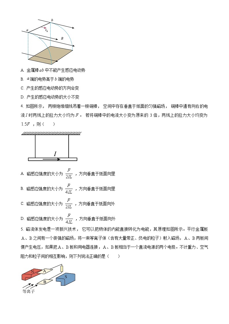 2024汕尾高二下学期7月期末考试物理含解析02