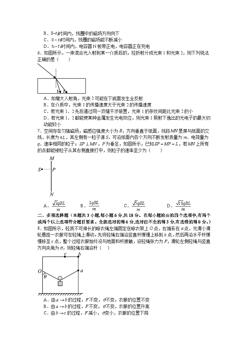 河南省信阳市商城县上石桥高中联考2023-2024学年高二下学期7月期末物理试题03