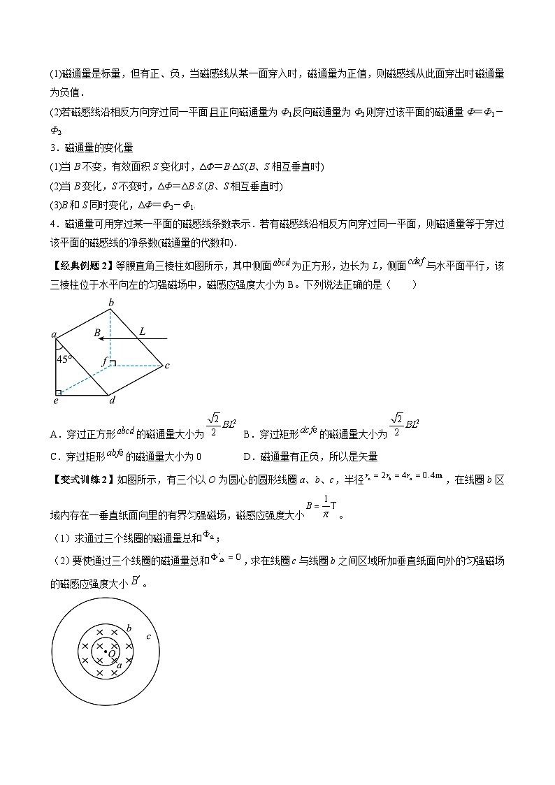 高一物理同步精品讲义(人教2019必修第三册)13.2磁感应强度磁通量(学生版+解析)第3页