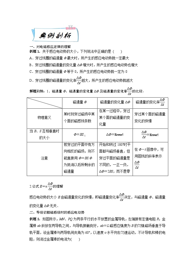 高二物理寒假精品课(人教版2019)第18天法拉第电磁感应定律(原卷版+解析)02