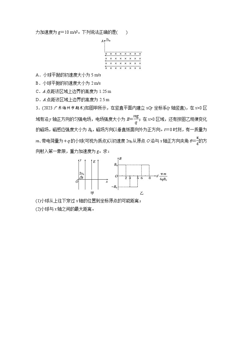 2025年高考物理大一轮复习第十一章　第七课时　专题强化：带电粒子在各个场中中的运动（课件+讲义+练习）02