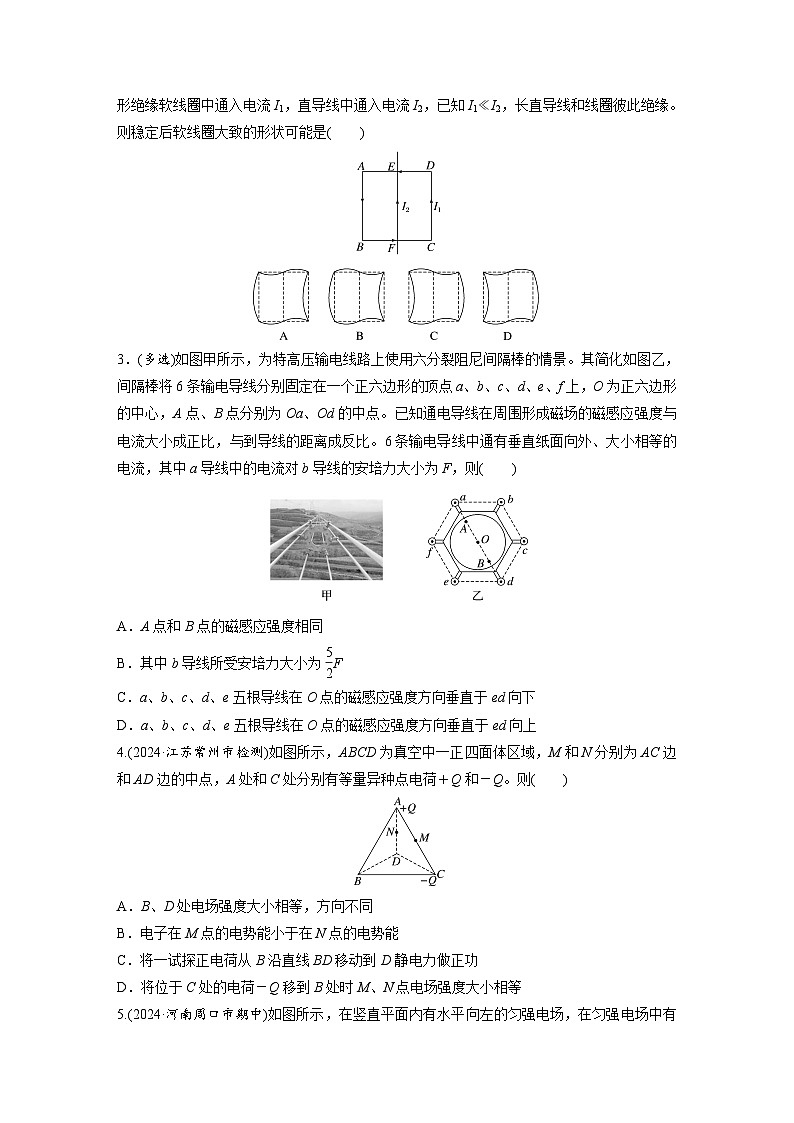 2025年高考物理大一轮复习第十一章　阶段复习(四)　电场和磁场（课件+讲义+练习）02