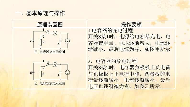 2025版高考物理全程一轮复习第九章静电场及其应用静电场中的能量实验十观察电容器的充放电现象课件第4页