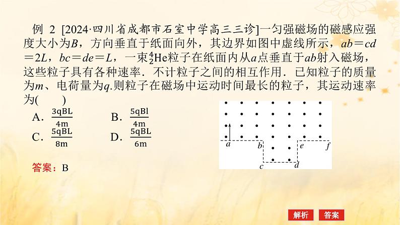 2025版高考物理全程一轮复习第十一章专题强化九带电粒子在磁场中运动的临界极值及多解问题课件08