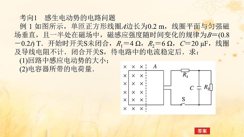 2025版高考物理全程一轮复习第十二章电磁感应专题强化十一电磁感应中的图像和电路问题课件第7页