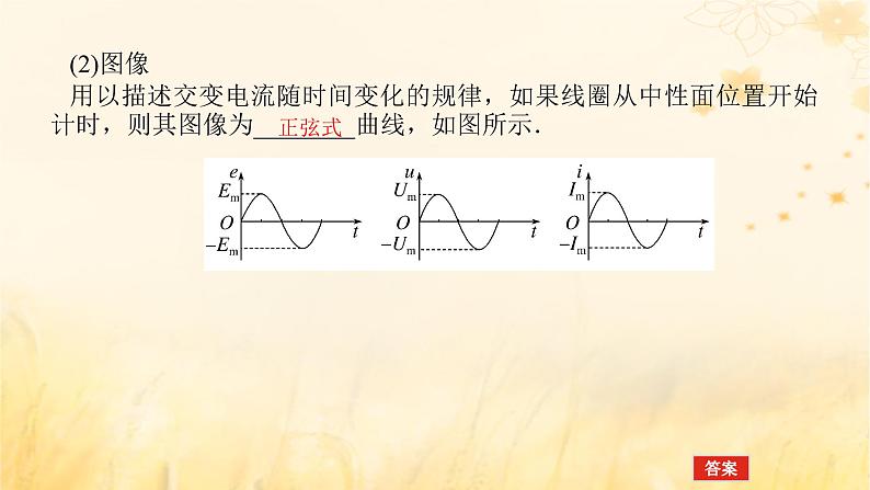 2025版高考物理全程一轮复习第十三章交变电流电磁振荡与电磁波传感器第一讲交变电流的产生和描述课件06