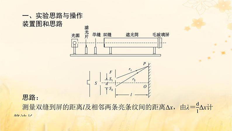 2025版高考物理全程一轮复习第十五章光实验二十一用双缝干涉测量光的波长课件05