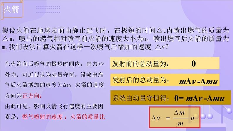 人教版2019高中物理选择性必修第一册1-6反冲现象 火箭精品课件207