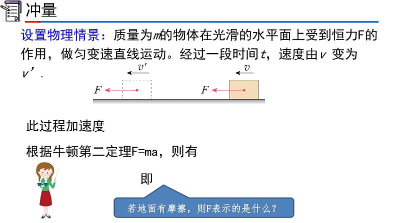 人教版2019高中物理选择性必修第一册1-2动量定理精品课件2第6页