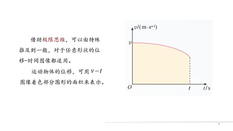 高中物理人教版（2019）必修一2.3 匀变速直线运动的位移与时间的关系ppt第8页