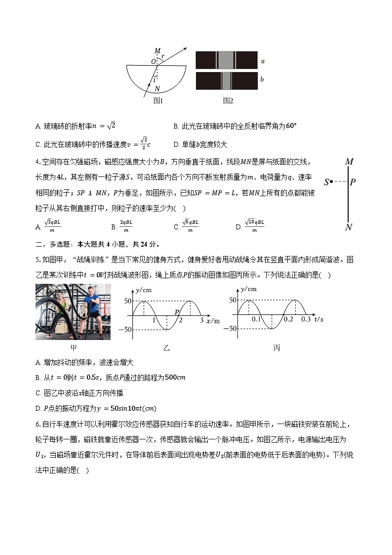 2023-2024学年福建省泉州市晋江市五校联考高二（下）期末物理试卷（含答案）02