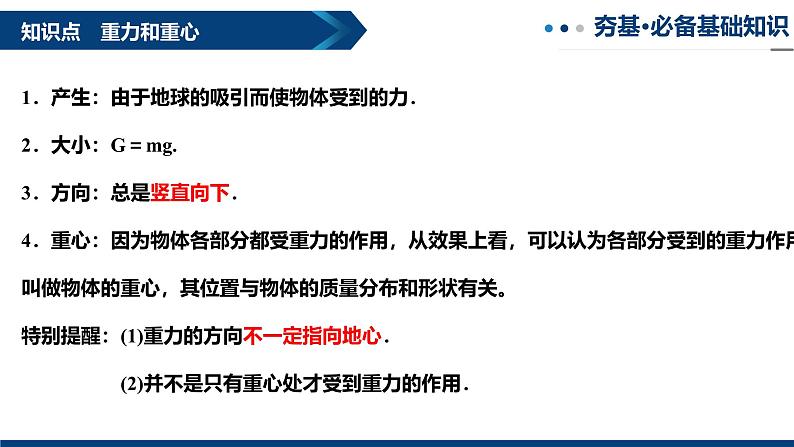 专题07  重力 弹力 摩擦力（复习课件）-2025年高三物理一轮复习多维度精讲导学与分层专练04