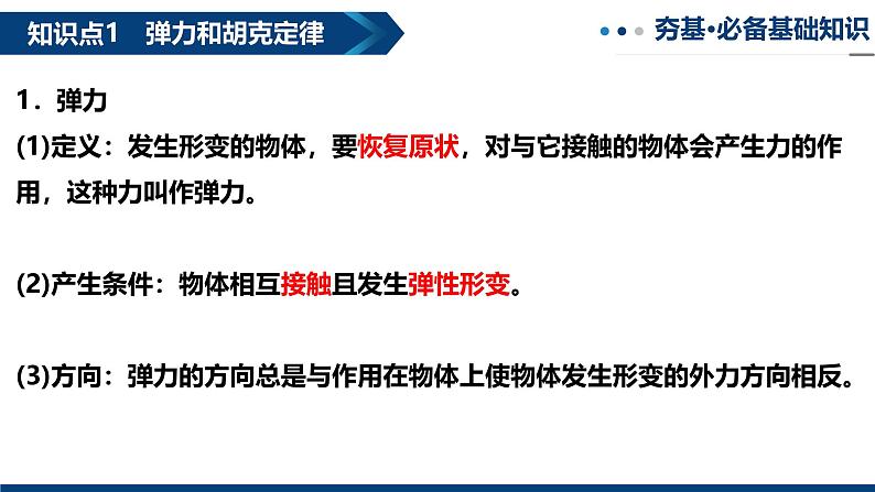 专题07  重力 弹力 摩擦力（复习课件）-2025年高三物理一轮复习多维度精讲导学与分层专练08